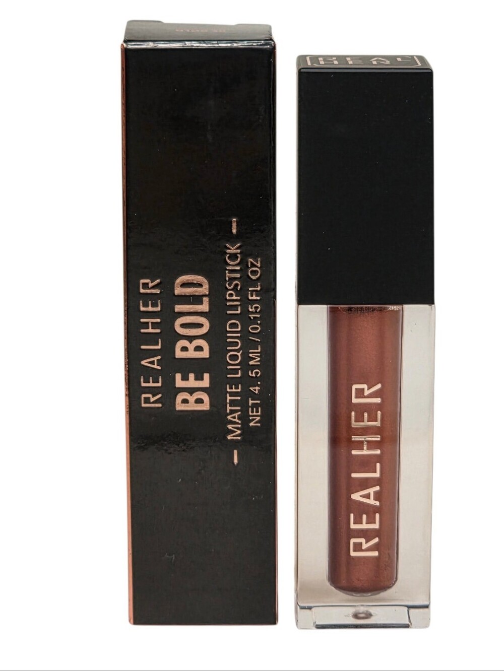 Real Her Cosmetics Matte Liquid Lipstick Shade Be Bold Full Size Makeup In Box